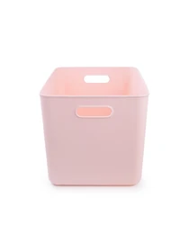 Ящик для хранения без крышки пластиковый розовый MBM HOME модель FH-14 XXL LIGHT PINK Фото