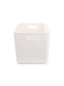 Ящик для хранения без крышки пластиковый белый MBM HOME модель FH-14 XXL WHITE Фото
