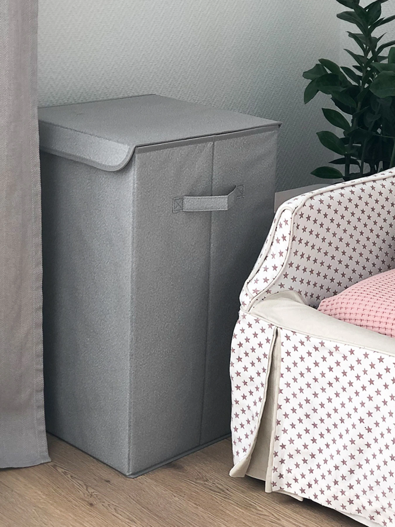 Ящик для зберігання текстильний сірий MBM HOME модель TH-02 GRAY Ящик для зберігання текстильний сірий MBM HOME модель TH-02 GRAY Фото