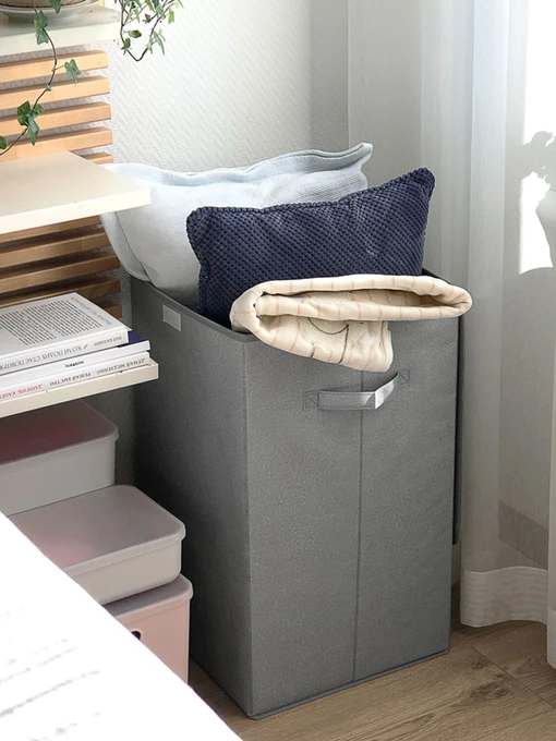 Ящик для зберігання текстильний сірий MBM HOME модель TH-02 GRAY Фото