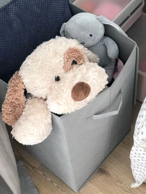 Ящик для зберігання текстильний сірий MBM HOME модель TH-02 GRAY Фото