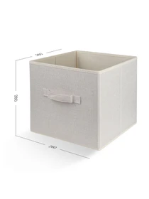 Ящик для зберігання квадратний кремовий MBM HOME модель TH-08 CREAM Фото