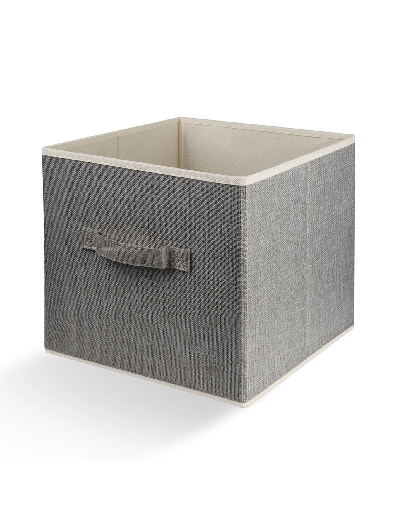 Ящик для зберігання квадратний сірий MBM HOME модель TH-08 LIGHT GRAY Фото