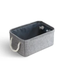 Ящик для хранения с ручками серый MBM HOME модель TH-12 GRAY Фото