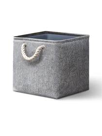 Ящик для хранения с ручками серый MBM HOME модель TH-12 GRAY Фото