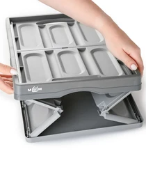 Ящик раскладной с крышкой серый MBM HOME модель FB-1 GRAY Фото