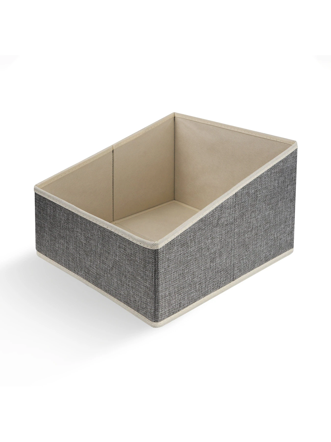 Ящик для хранения серый MBM HOME модель TH-27 LIGHT GRAY Фото