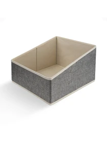 Ящик для хранения серый MBM HOME модель TH-27 LIGHT GRAY Фото