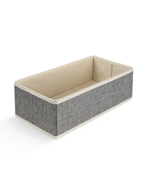 Ящик для хранения прямоугольный серый MBM HOME модель TH-28 LIGHT GRAY Фото