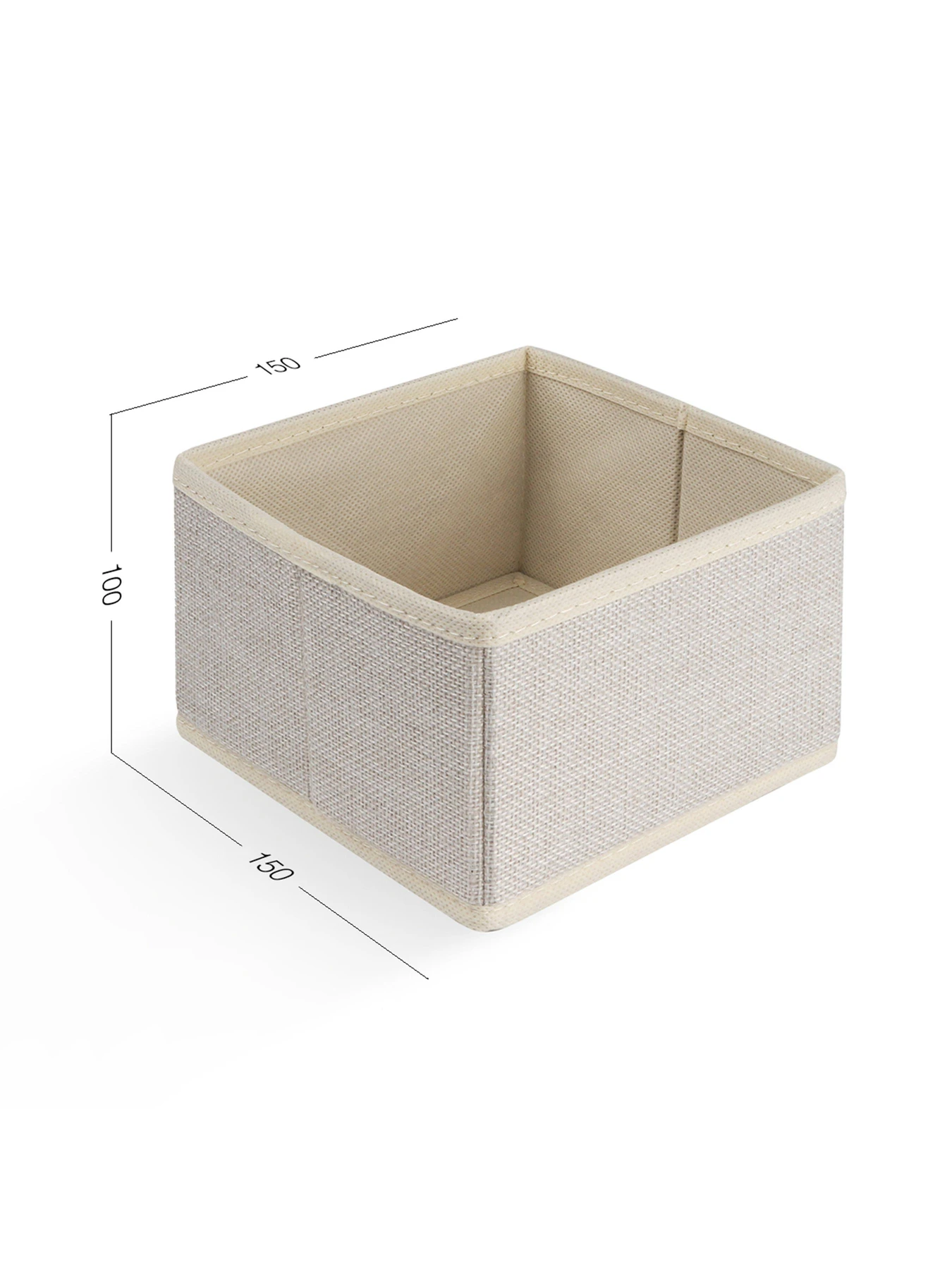 Ящик для хранения квадратный кремовый MBM HOME модель TH-29 CREAM Ящик для хранения квадратный кремовый MBM HOME модель TH-29 CREAM Фото