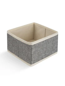 Ящик для хранения квадратный серый MBM HOME модель TH-29 LIGHT GRAY Фото