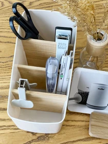 Органайзер для мелочей белый MBM HOME модель FH-01 WHITE/WOOD Фото