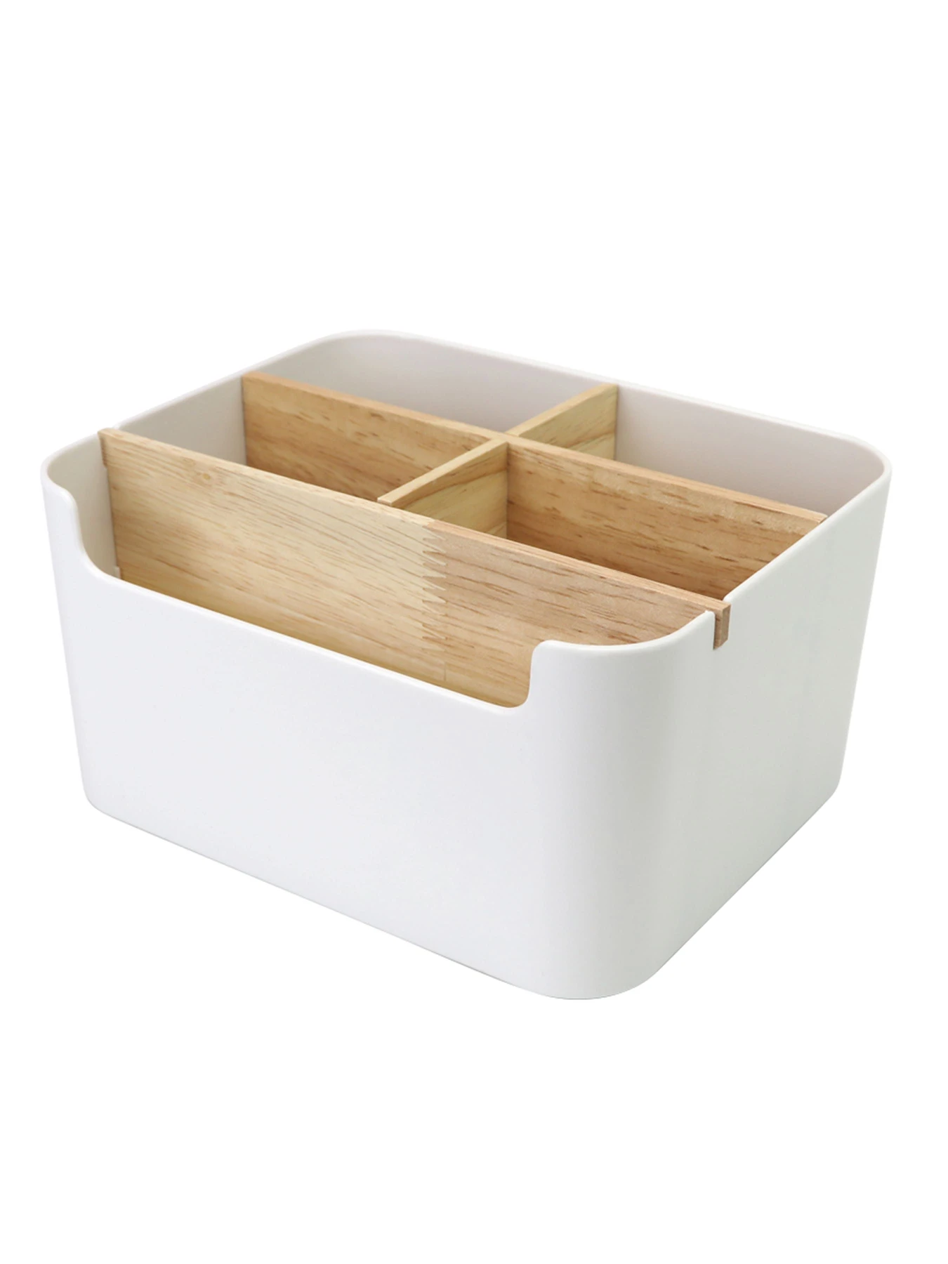 Органайзер для мелочей белый MBM HOME модель FH-02 WHITE/WOOD Фото