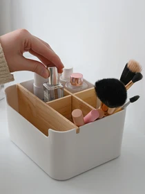 Органайзер для мелочей белый MBM HOME модель FH-02 WHITE/WOOD Фото