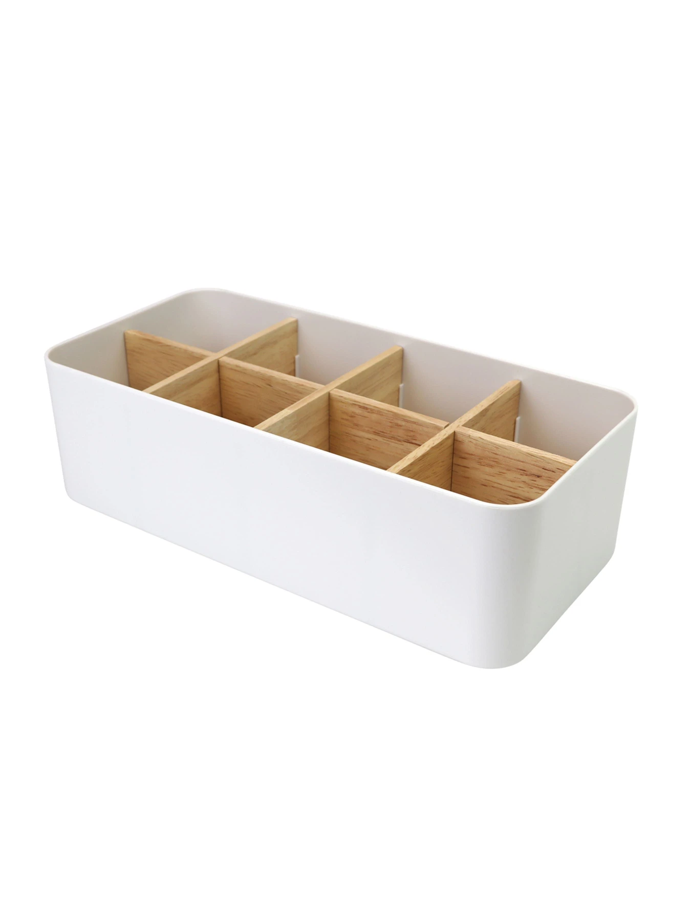 Органайзер для мелочей белый MBM HOME модель FH-03 WHITE/WOOD Органайзер для мелочей белый MBM HOME модель FH-03 WHITE/WOOD Фото