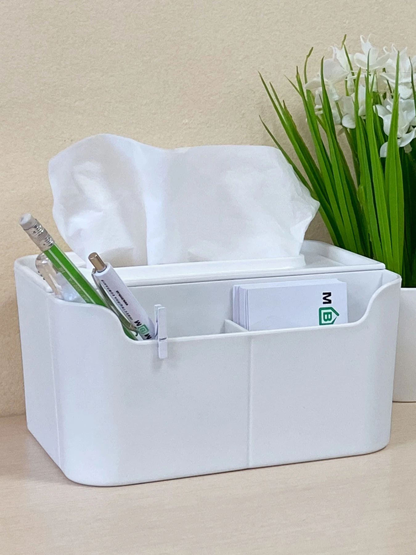 Органайзер для салфеток настольный белый MBM HOME модель FH-17 WHITE Органайзер для салфеток настольный белый MBM HOME модель FH-17 WHITE Фото