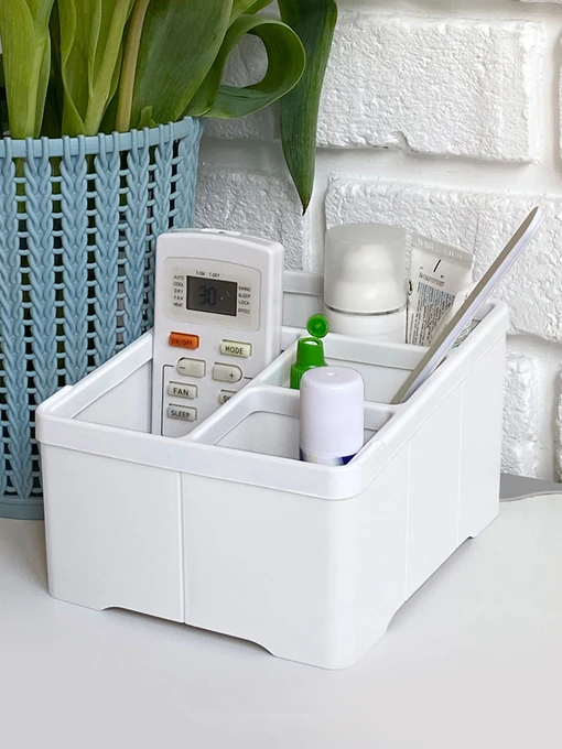 Органайзер настільний білий MBM HOME модель FH-18 WHITE Фото