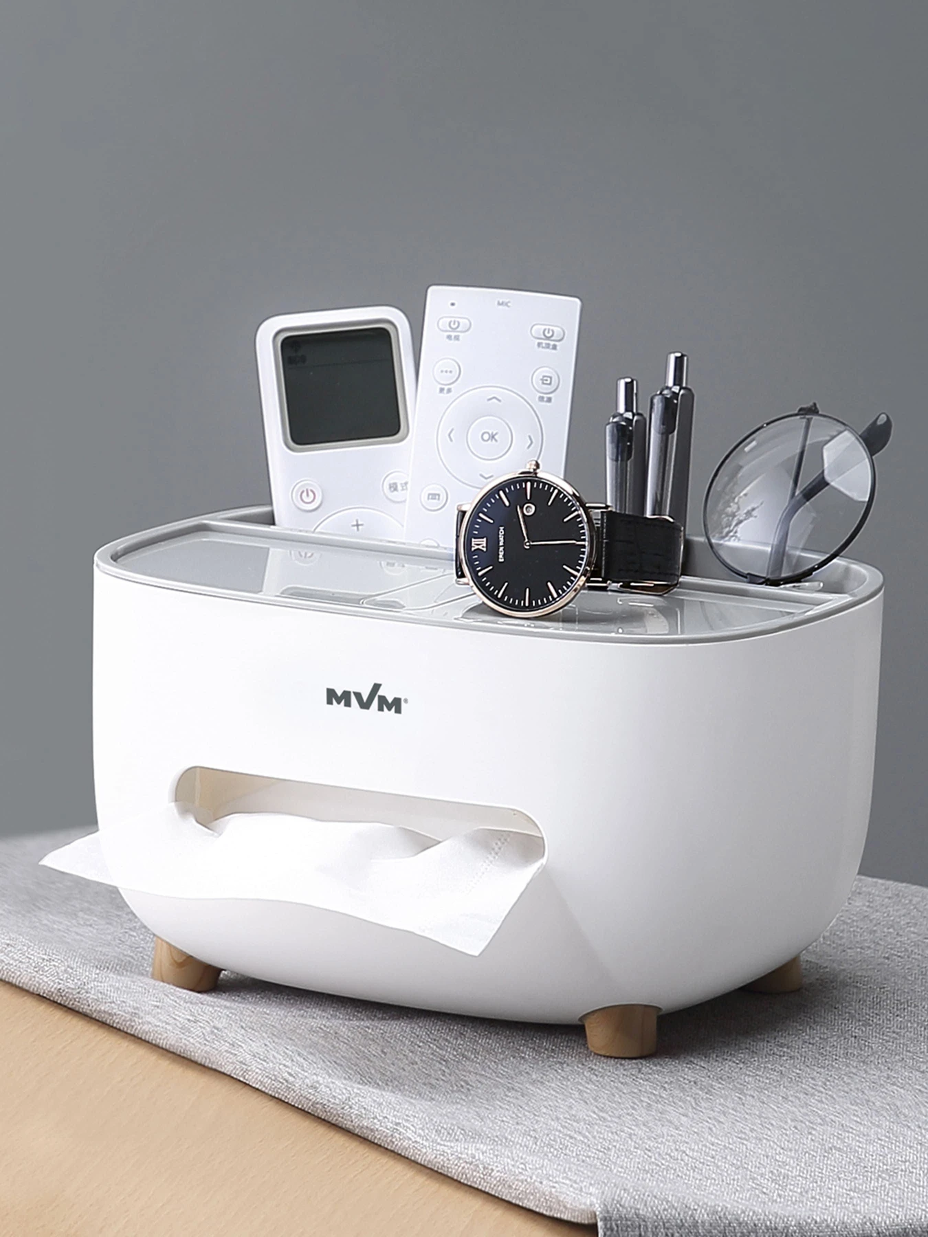 Органайзер универсальный белый с серым MBM HOME модель FH-19 WHITE/GRAY Органайзер универсальный белый с серым MBM HOME модель FH-19 WHITE/GRAY Фото