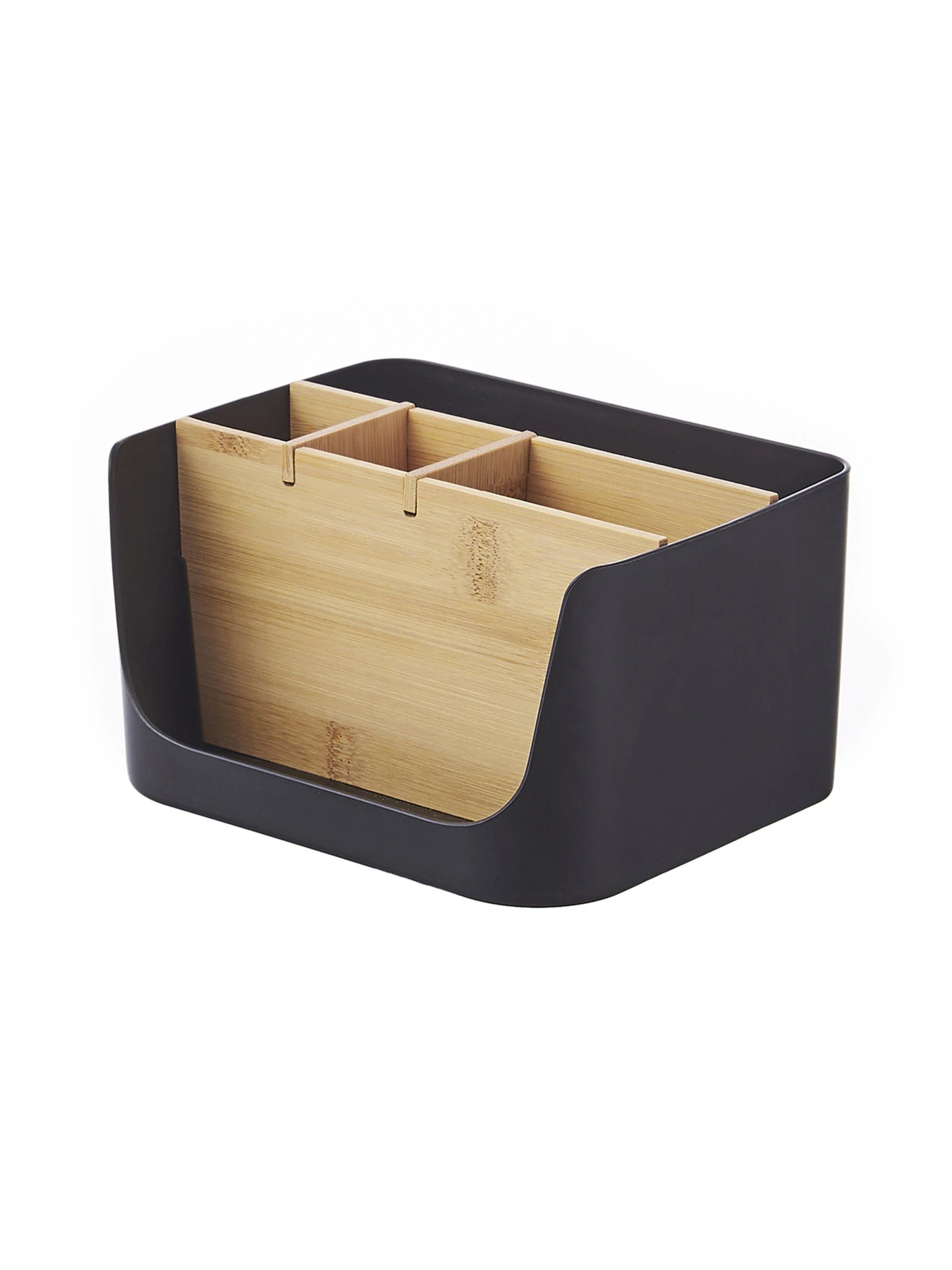 Органайзер для мелочей черный/дерево Scandinavia MBM HOME модель FH-44 BLACK/WOOD Фото