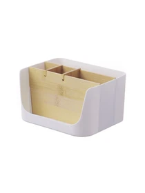 Органайзер для мелочей белый/дерево Scandinavia MBM HOME модель FH-44 WHITE/WOOD Фото