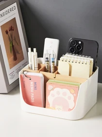 Органайзер для дрібниць білий/дерево Scandinavia MBM HOME модель FH-44 WHITE/WOOD Фото