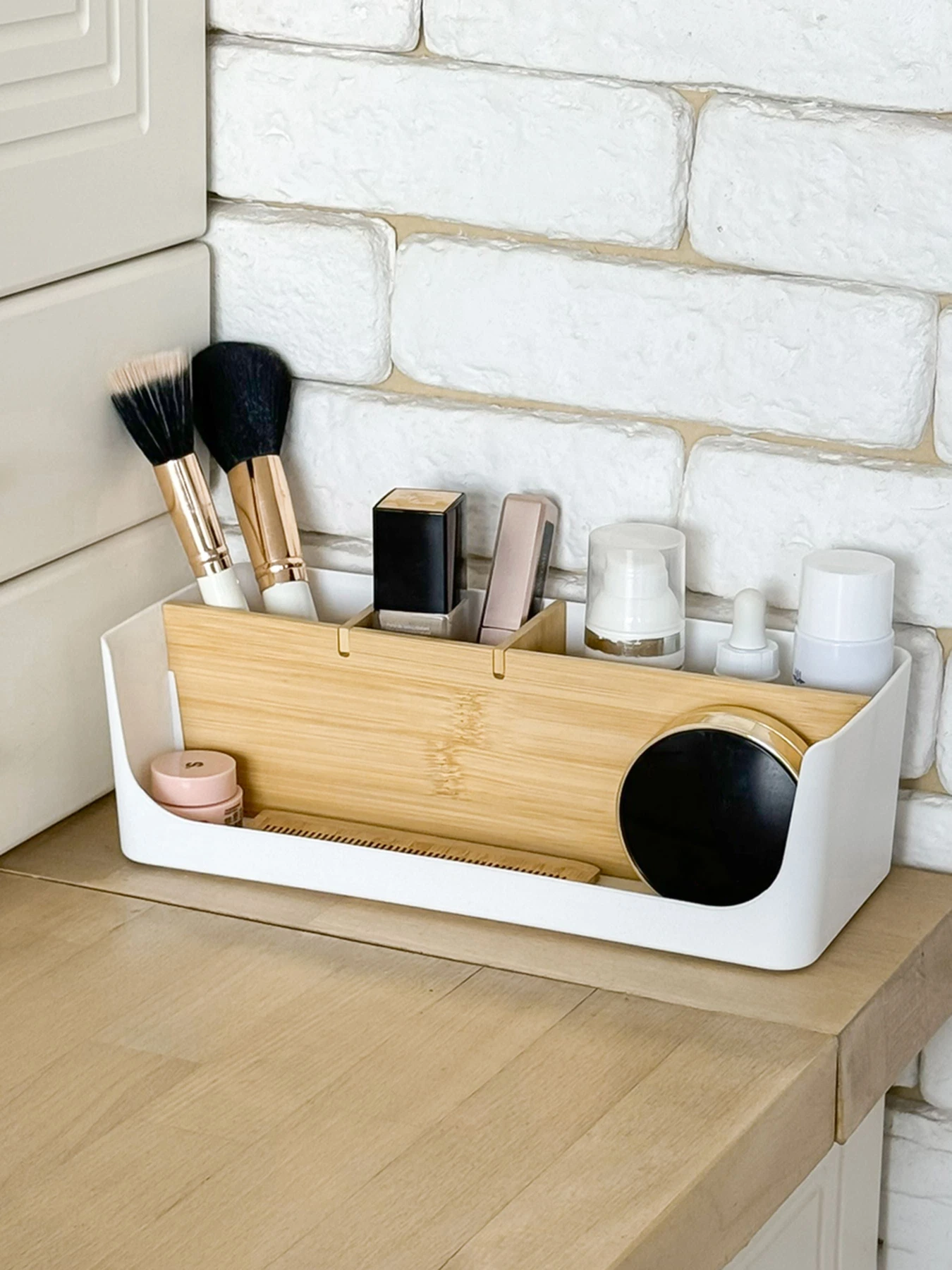 Органайзер для мелочей белый/дерево Scandinavia MBM HOME модель FH-45 WHITE/WOOD Органайзер для мелочей белый/дерево Scandinavia MBM HOME модель FH-45 WHITE/WOOD Фото