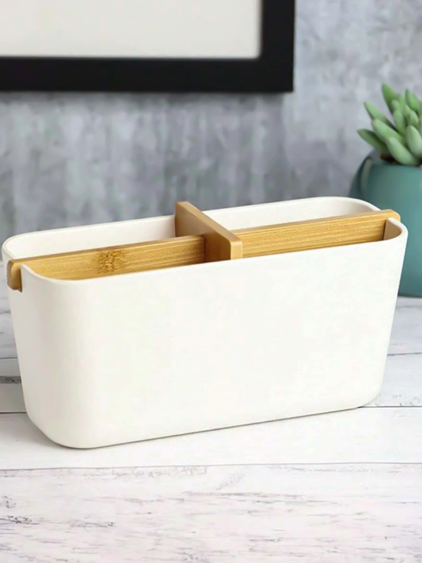 Органайзер для мелочей белый/дерево Scandinavia MBM HOME модель FH-48 WHITE/WOOD Органайзер для мелочей белый/дерево Scandinavia MBM HOME модель FH-48 WHITE/WOOD Фото