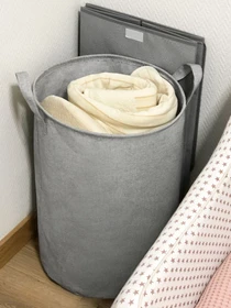 Корзина для хранения текстильная серая MBM HOME модель TH-01 GRAY Фото