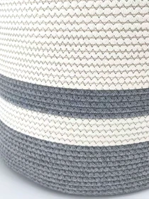 Корзина для хранения серая с белым MBM HOME модель TH-16 GRAY/WHITE Фото