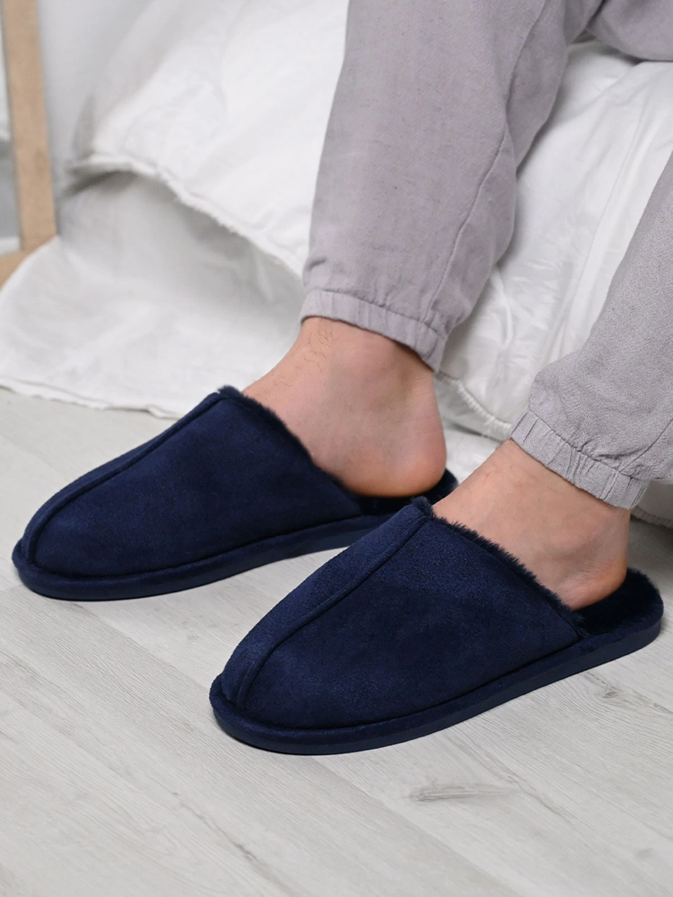 Тапки MBM HOME Orest модель SL-05 DARK BLUE Тапки MBM HOME Orest модель SL-05 DARK BLUE Фото