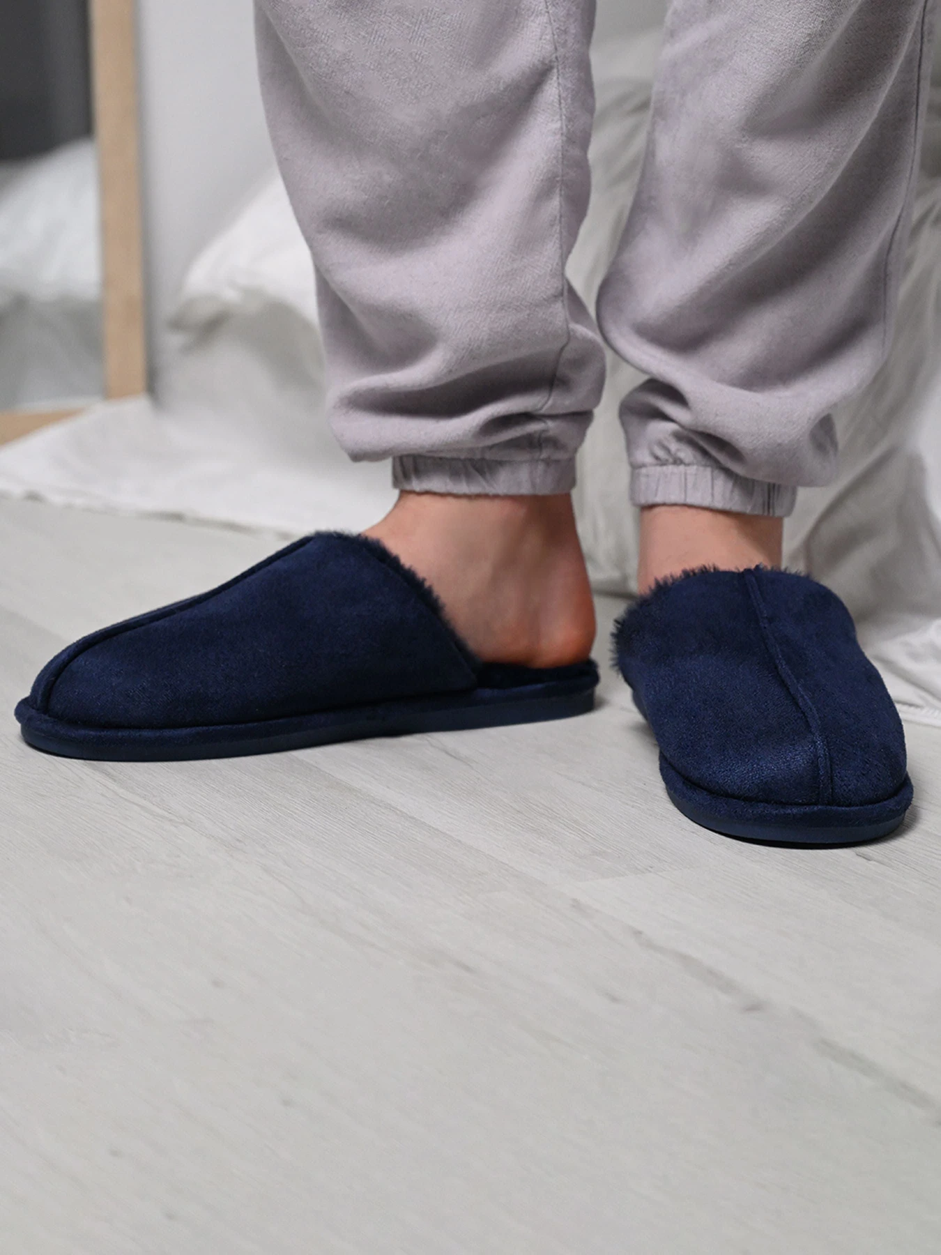 Тапки MBM HOME Orest модель SL-05 DARK BLUE Тапки MBM HOME Orest модель SL-05 DARK BLUE Фото