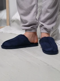Тапки MBM HOME Orest модель SL-05 DARK BLUE Фото