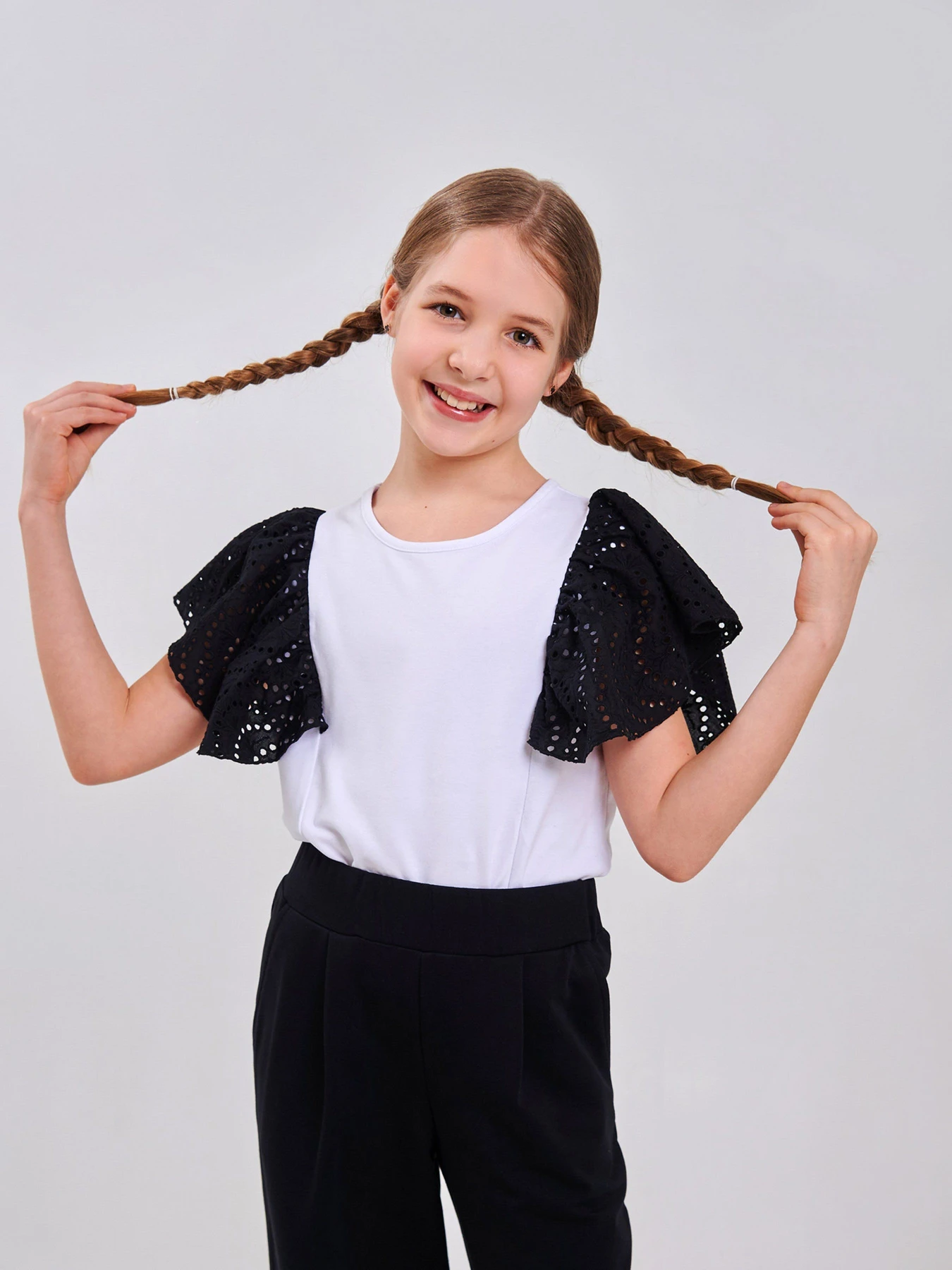 Рубашки SMIL модель smil_114974-belyj-s-cernym Фото