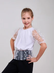 Рубашки SMIL модель smil_114973-belyj-gorosek Фото