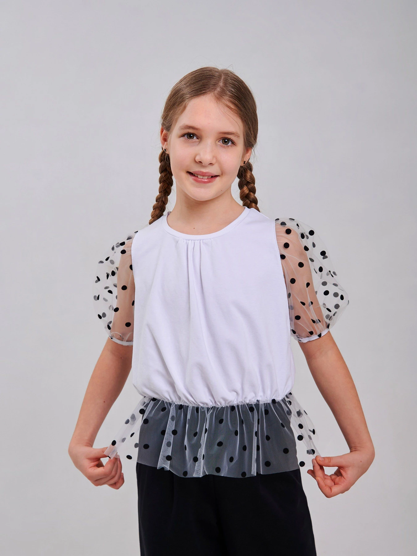 Рубашки SMIL модель smil_114973-cernyj-gorosek Фото