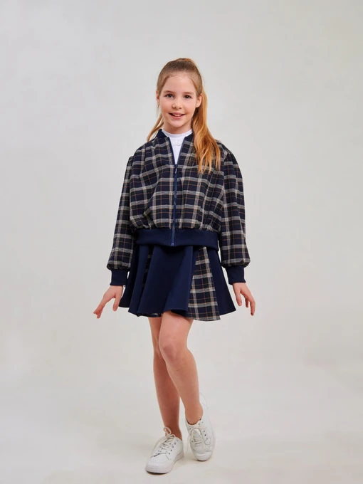 Юбки SMIL модель smil_120394-sero-zelenaa-kletka Фото
