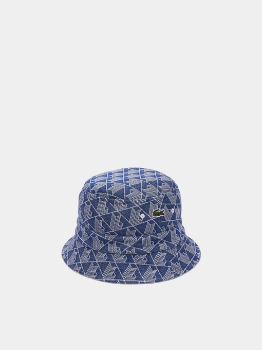 Lacoste Панама колір темно-синій фото 3
