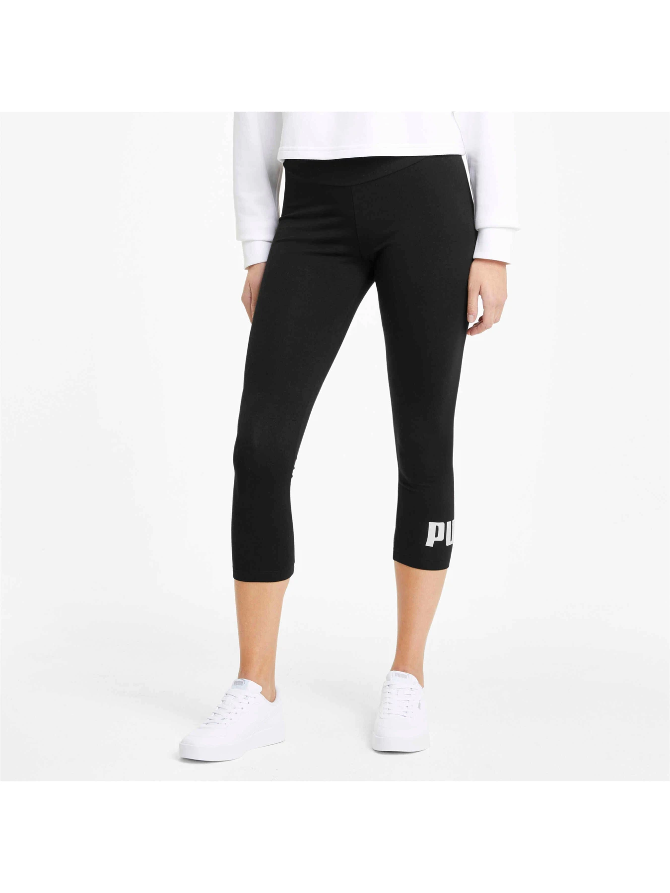 Брюки PUMA Ess 3/4 Logo Leggings модель 586828 Брюки PUMA Ess 3/4 Logo Leggings модель 586828 Фото