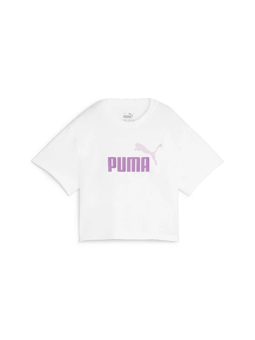 Футболки и поло PUMA Girls Logo Cropped Tee модель 845346 Фото