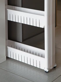 Этажерка 3-х-ярусная узкая белая MBM HOME модель FH-20 WHITE Фото
