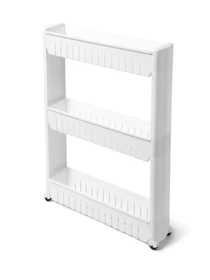 Этажерка 3-х-ярусная узкая белая MBM HOME модель FH-20 WHITE Фото