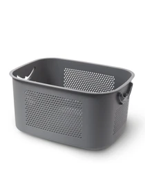 Етажерка 3-рівнева з кошиками на колесах сіра MBM HOME модель FH-21 GRAY Фото