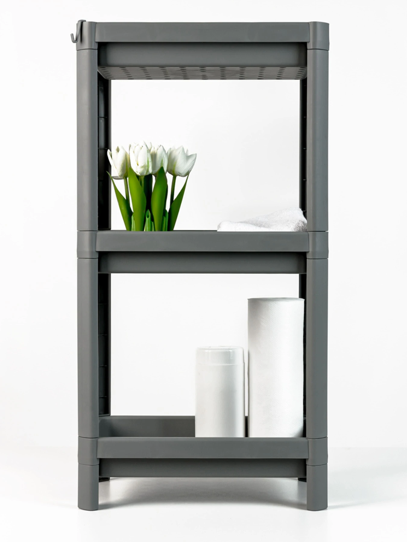Етажерка 3-рівнева сіра MBM HOME модель FH-22/3 GRAY Фото