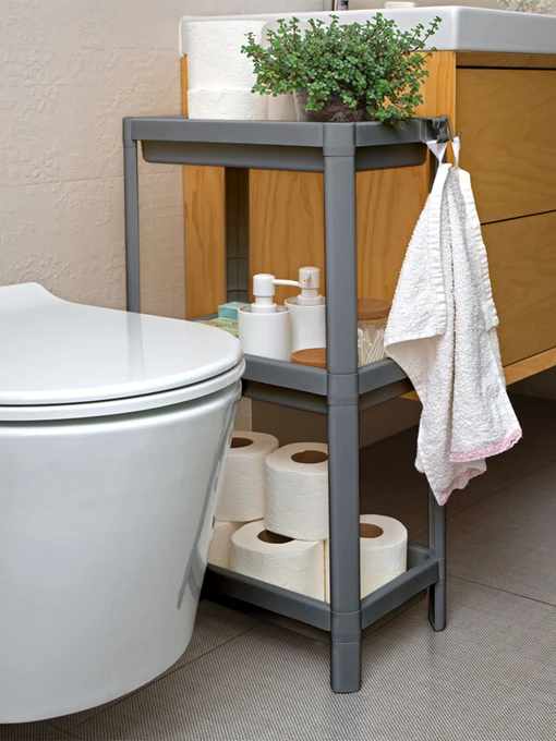 Етажерка 3-рівнева сіра MBM HOME модель FH-22/3 GRAY Фото