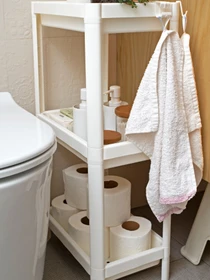 Етажерка 3-рівнева біла MBM HOME модель FH-22/3 WHITE Фото