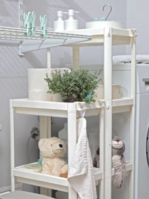 Етажерка 4-рівнева біла MBM HOME модель FH-22/4 WHITE Фото