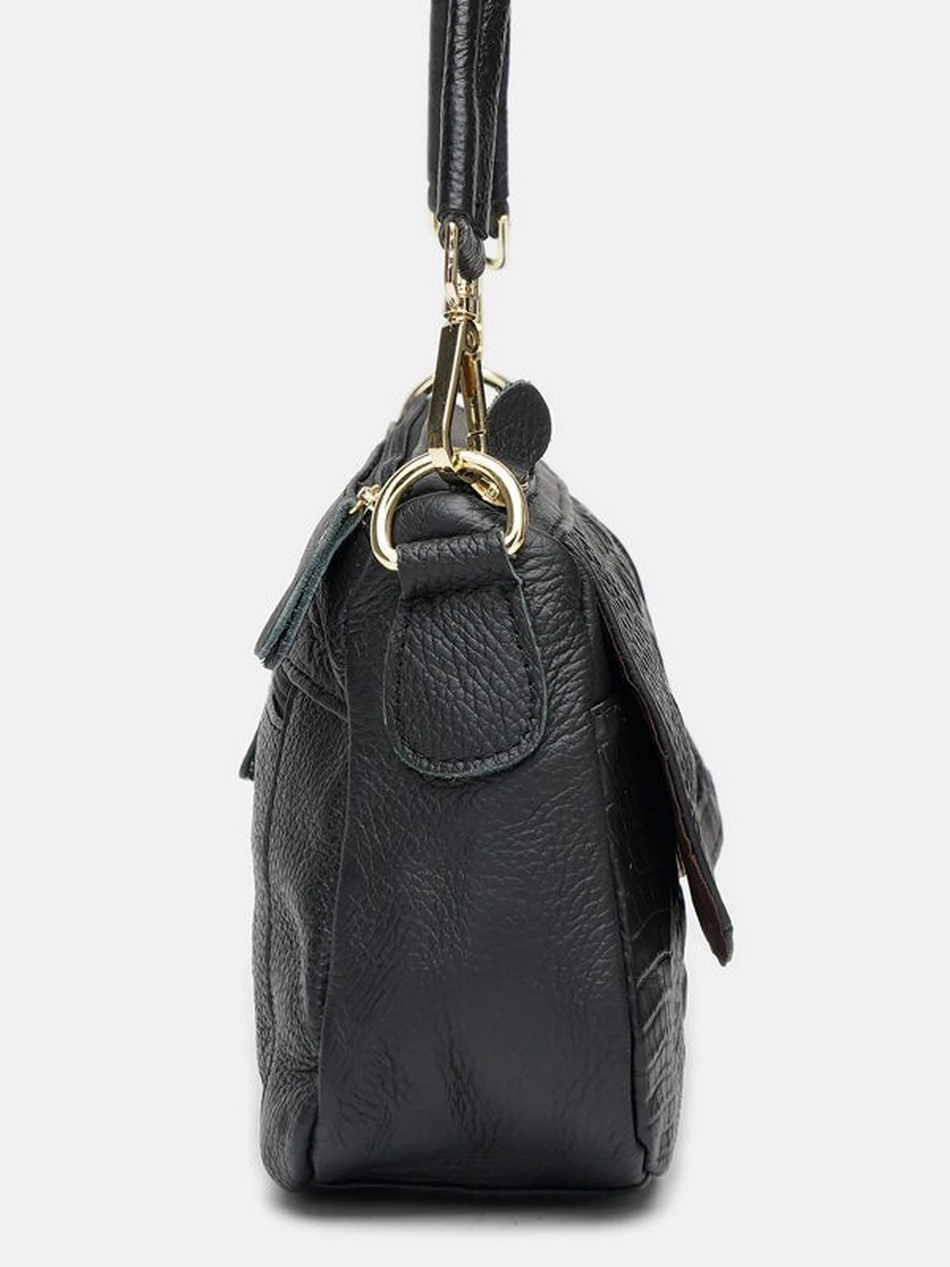 Сумки Borsa Leather модель K1211-black Фото