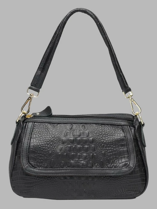 Сумки Borsa Leather модель K1211-black Фото