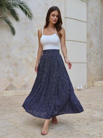Юбки ISSA Plus модель 14782_синий Фото