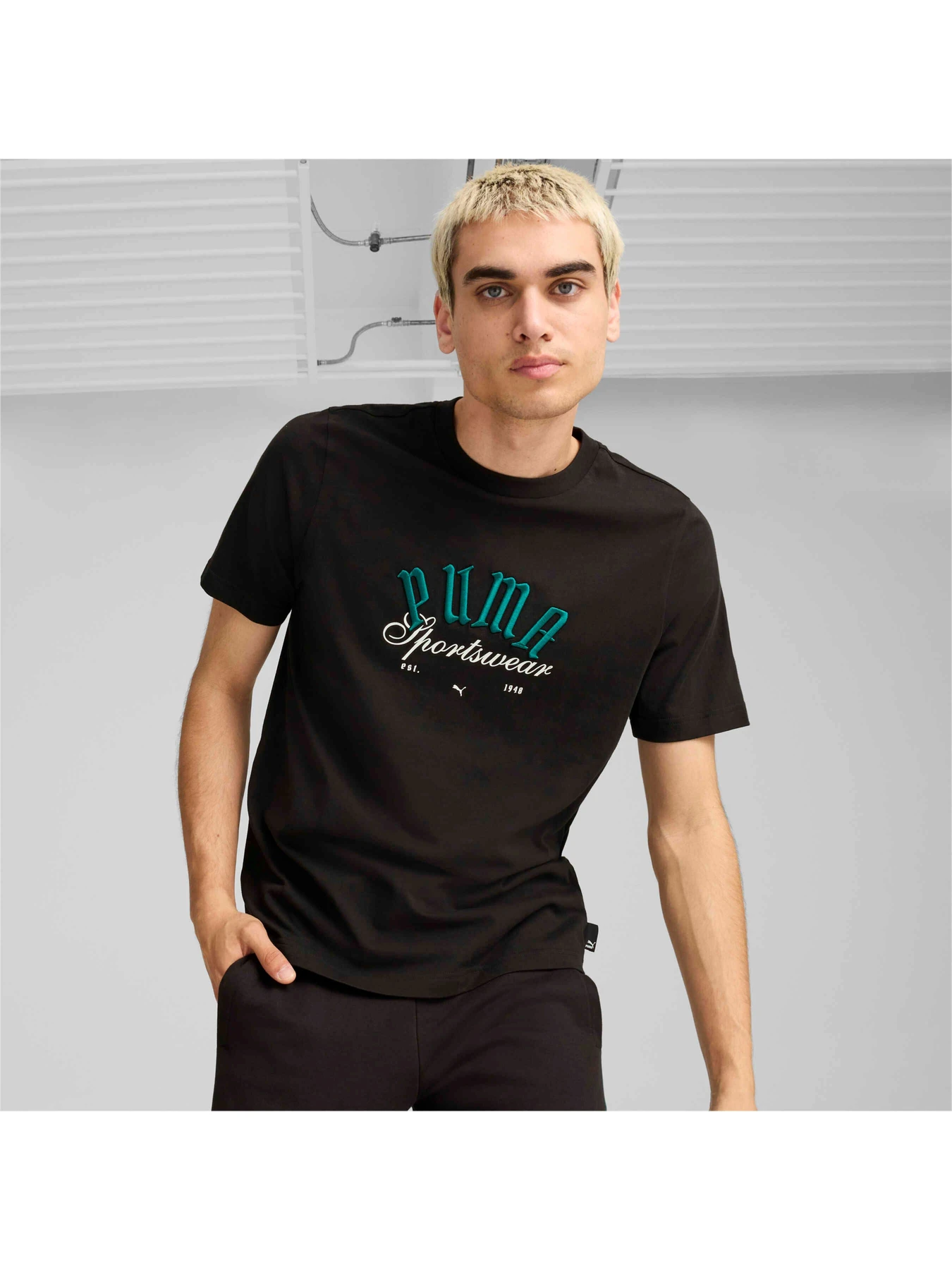 Футболки і поло PUMA Graphics Sportswear Tee модель 628009 Футболки і поло PUMA Graphics Sportswear Tee модель 628009 Фото
